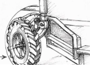 Scoop mudguard and tread concept